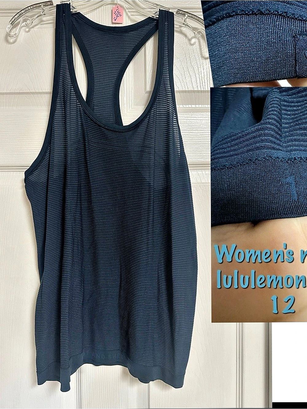 Lululemon Women's Tank Top navy  size  12